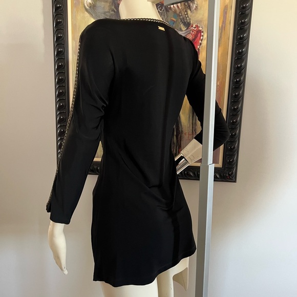JUST CAVALLI BLACK COWL NECK DRESS - Picture 9 of 13